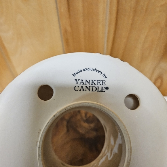 Yankee Candle Ceramic Large Lamp Shade Tuscan Red Wine Grapes Basket Vines - Picture 6 of 6